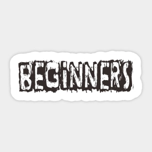 retro BEGINNERS Sticker